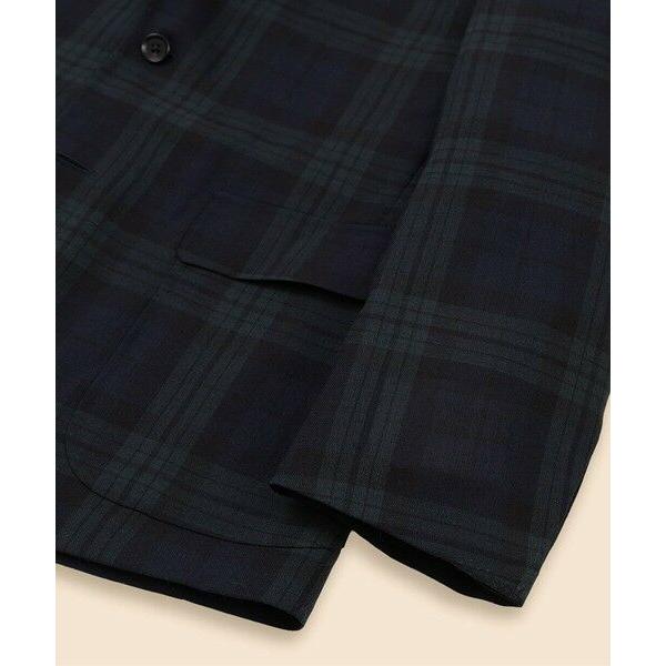 Brooks Brothers / ブルックス ブラザーズ トロピカルウール　ブラックウォッチ　段返り３釦ジャケット　Traditional　Made by RING JACKETの画像