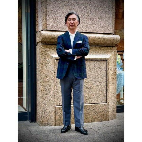 Brooks Brothers / ブルックス ブラザーズ トロピカルウール　ブラックウォッチ　段返り３釦ジャケット　Traditional　Made by RING JACKETの画像