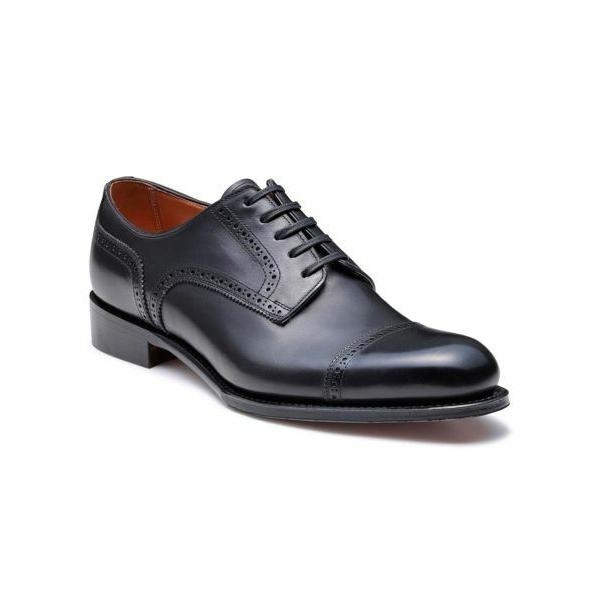 SHETLAND FOX / シェットランドフォックス シェットランドフォックス 711F DRAYTON パンチドキャップトウ ブラックの画像