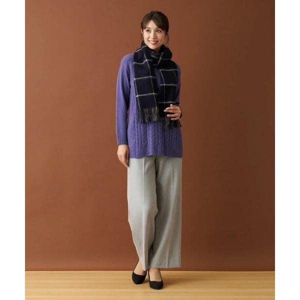 Leilian（レリアン） センタープレスワイドパンツ : タカシマヤ