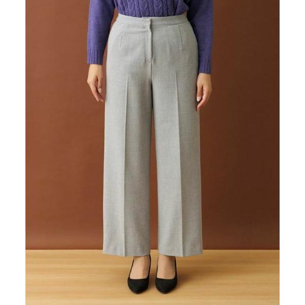 Leilian（レリアン） センタープレスワイドパンツ : タカシマヤ
