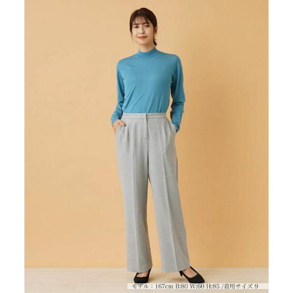 Leilian（レリアン） センタープレスワイドパンツ : タカシマヤ