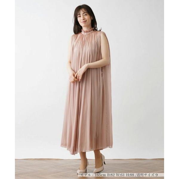 Leilian / レリアン 【店舗人気】フリルカラーロングワンピースの画像