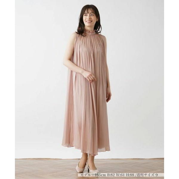 Leilian / レリアン 【店舗人気】フリルカラーロングワンピースの画像
