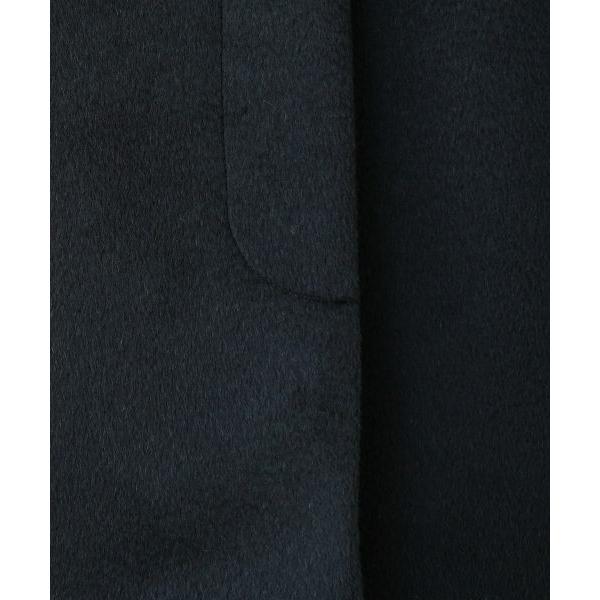 Leilian レリアン 現行 ファーコート アルパカ 混 9号 Leilian（レリアン） ストール付きアルパカ混ノーカラーコート