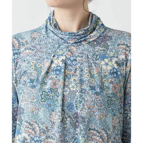 Leilian（レリアン） プリントハイネックカットソー【BINDA