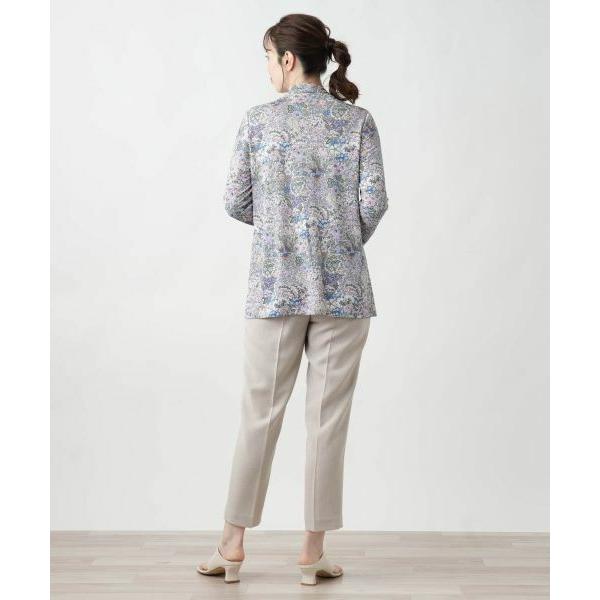 Leilian（レリアン） プリントハイネックカットソー【BINDA