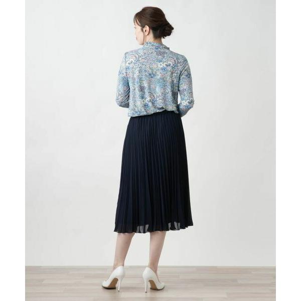 Leilian（レリアン） プリントハイネックカットソー【BINDA