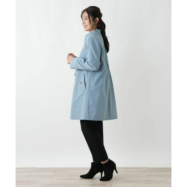Leilian（レリアン） 【はっ水加工素材】中わたフーデッドハーフコート