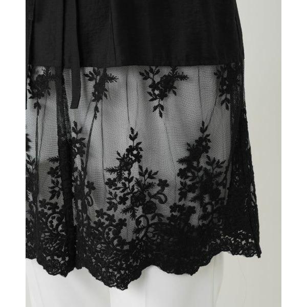Leilian / レリアン レース切替ロングベストの画像