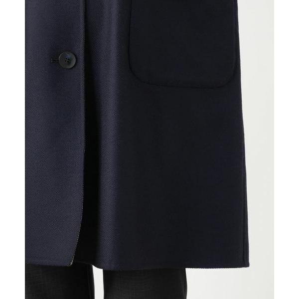 Leilian（レリアン） リバーシブルノーカラーコート【Leilian WHITE