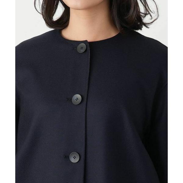 レリアン⭐︎リバーシブルノーカラーコート Leilian（レリアン） リバーシブルノーカラーコート【Leilian WHITE