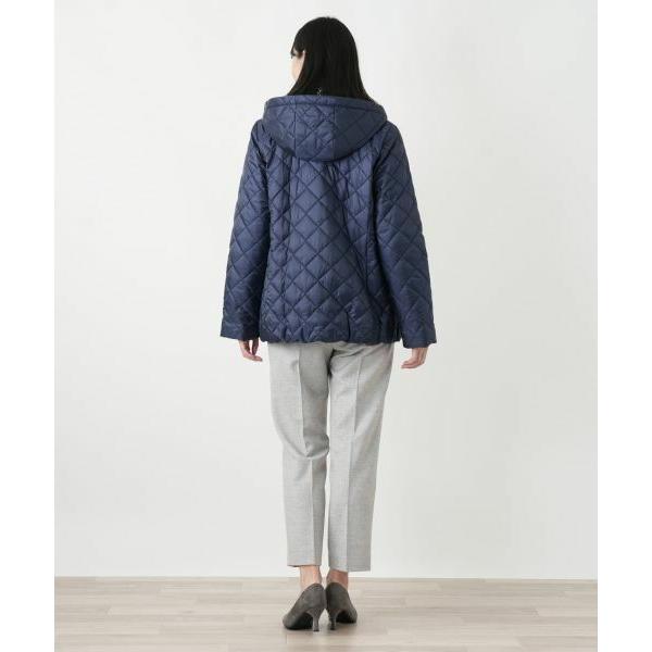 Leilian（レリアン） キルティング切替フーデッドコート【Leilian