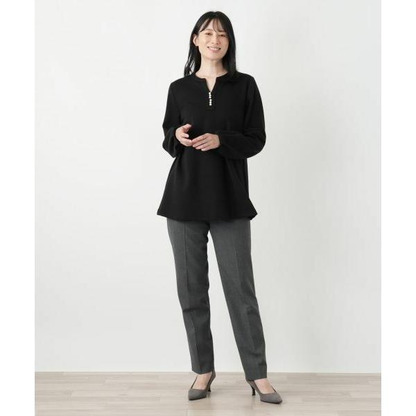 Leilian（レリアン） 洗えるスキッパーチュニックブラウス【Leilian