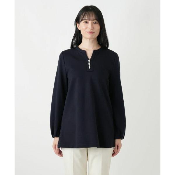 Leilian（レリアン） 洗えるスキッパーチュニックブラウス【Leilian