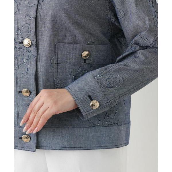 Leilian / レリアン ボタニカル刺繍ジャケット【ROCHAS Premiere】の画像
