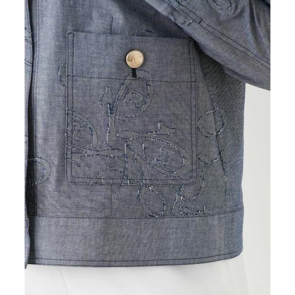 Leilian / レリアン ボタニカル刺繍ジャケット【ROCHAS Premiere】の画像