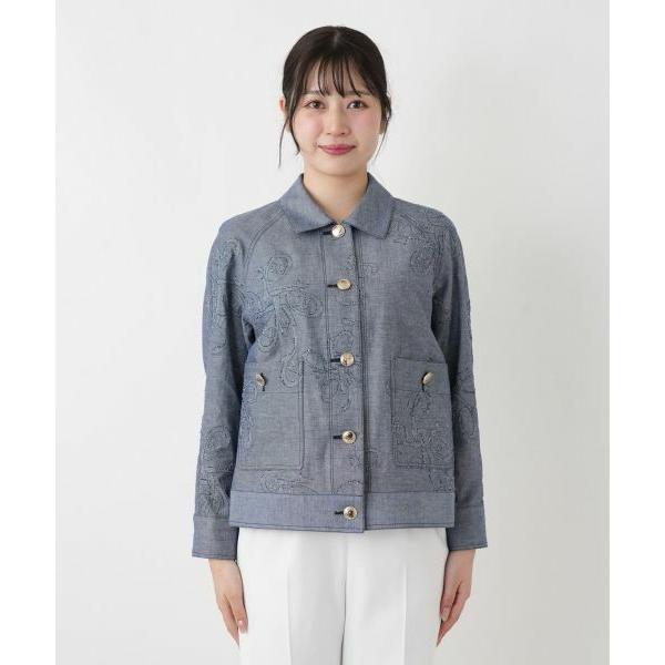 Leilian / レリアン ボタニカル刺繍ジャケット【ROCHAS Premiere】の画像