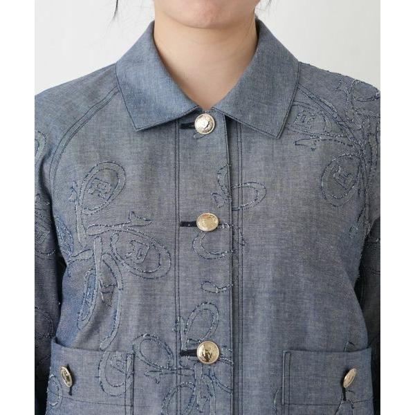 Leilian / レリアン ボタニカル刺繍ジャケット【ROCHAS Premiere】の画像