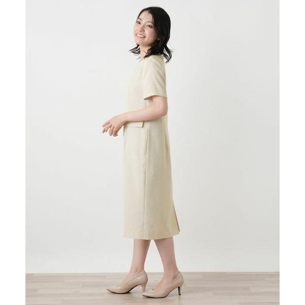 Leilian / レリアン 洗えるミディ丈サックワンピースの画像