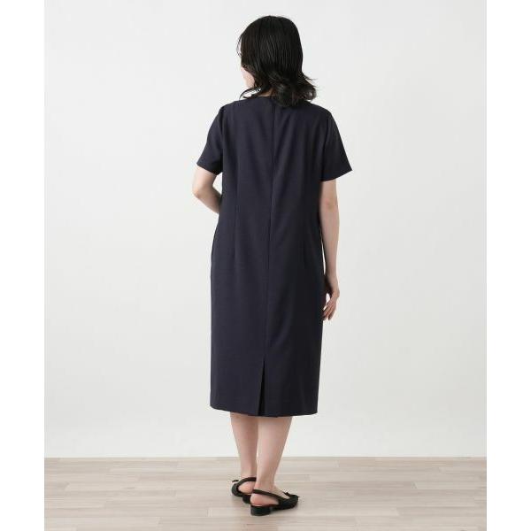 Leilian / レリアン 洗えるミディ丈サックワンピースの画像