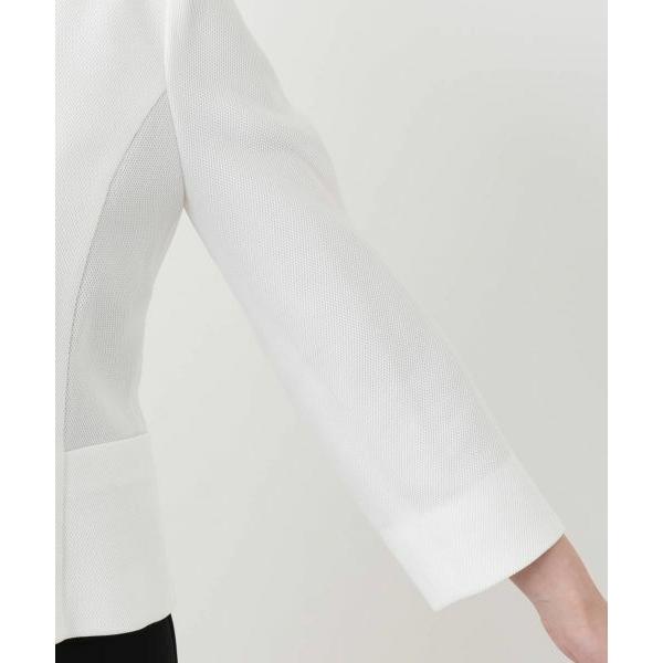 Leilian / レリアン ノーカラージャケット【Leilian WHITE LABEL】の画像