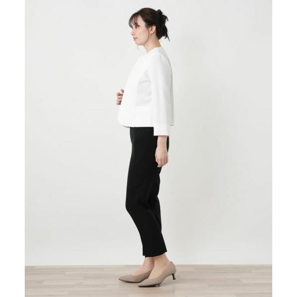 Leilian / レリアン ノーカラージャケット【Leilian WHITE LABEL】の画像