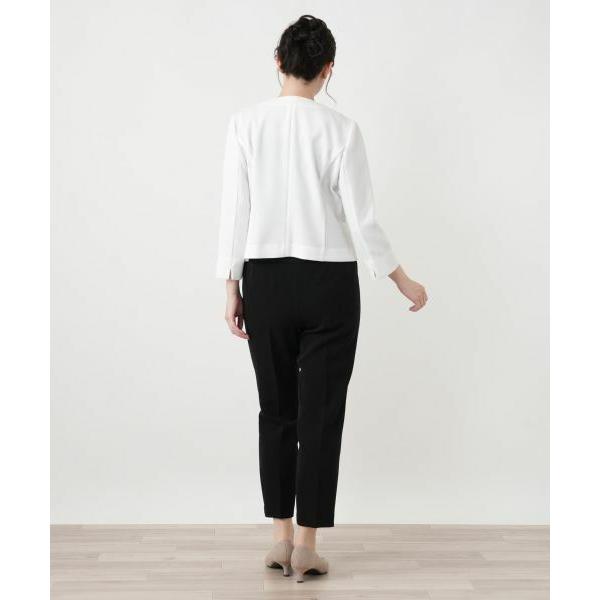 Leilian / レリアン ノーカラージャケット【Leilian WHITE LABEL】の画像