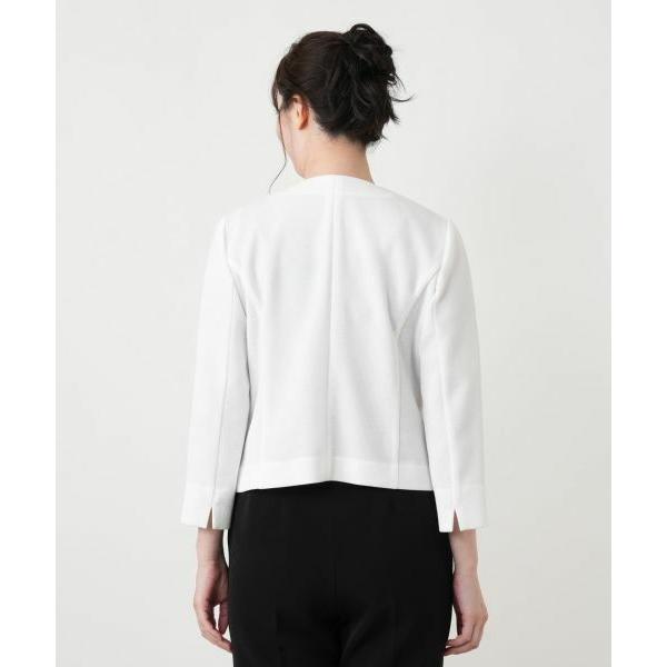 Leilian / レリアン ノーカラージャケット【Leilian WHITE LABEL】の画像