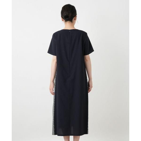 Leilian / レリアン 洗えるサイドプリーツ切替ワンピースの画像