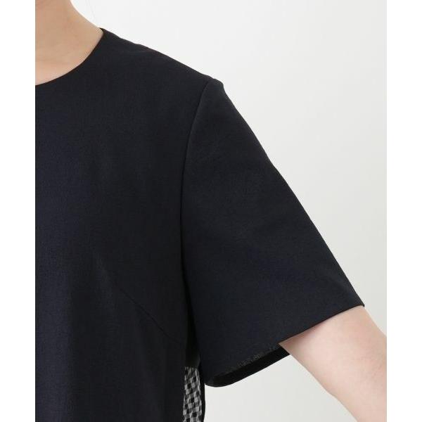 Leilian / レリアン 洗えるサイドプリーツ切替ワンピースの画像