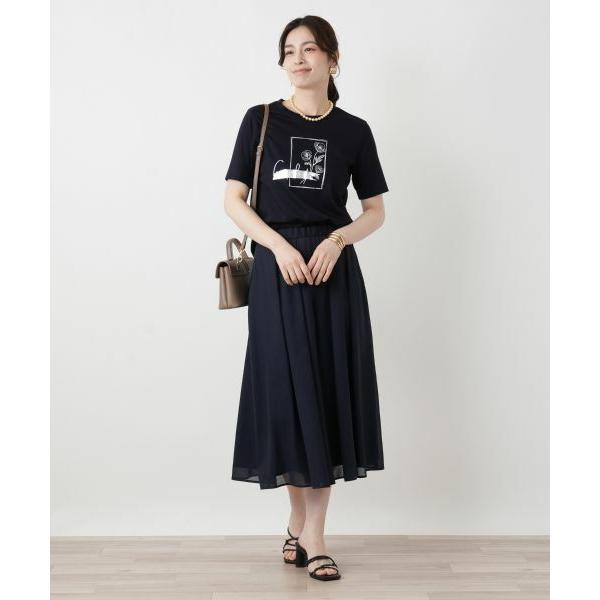 Leilian / レリアン プリーツフレアワイドパンツ【Leilian WHITE LABEL】