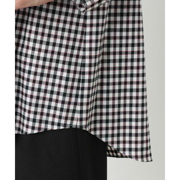 J395 新品未使用 XL 13+ レリアンプラスハウス シャツ レディース Leilian PLUS HOUSE（レリアンプラスハウス） 【ウォッシャブル