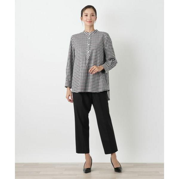 J395 新品未使用 XL 13+ レリアンプラスハウス シャツ レディース Leilian PLUS HOUSE（レリアンプラスハウス） 【ウォッシャブル