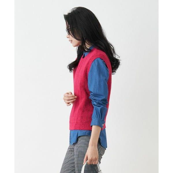 CARA O CRUZ / キャラ・オ・クルス クルーネックニットベスト | CARA O CRUZ | 01