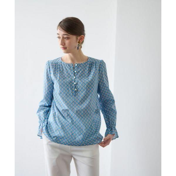 CARA O CRUZ / キャラ・オ・クルス 洗える 幾何学柄ブラウス【TROUILLET 】【セットアップ】 | CARA O CRUZ | 11