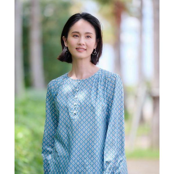 CARA O CRUZ / キャラ・オ・クルス 洗える 幾何学柄ブラウス【TROUILLET 】【セットアップ】 | CARA O CRUZ | 02