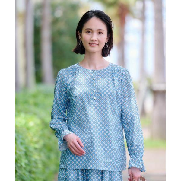 CARA O CRUZ / キャラ・オ・クルス 洗える 幾何学柄ブラウス【TROUILLET 】【セットアップ】 | CARA O CRUZ | 03