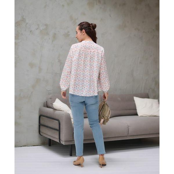 CARA O CRUZ / キャラ・オ・クルス 洗える フラワーブラウス【産地ナブル】 | CARA O CRUZ | 13