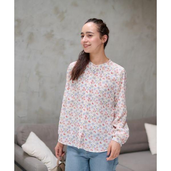 CARA O CRUZ / キャラ・オ・クルス 洗える フラワーブラウス【産地ナブル】 | CARA O CRUZ | 04