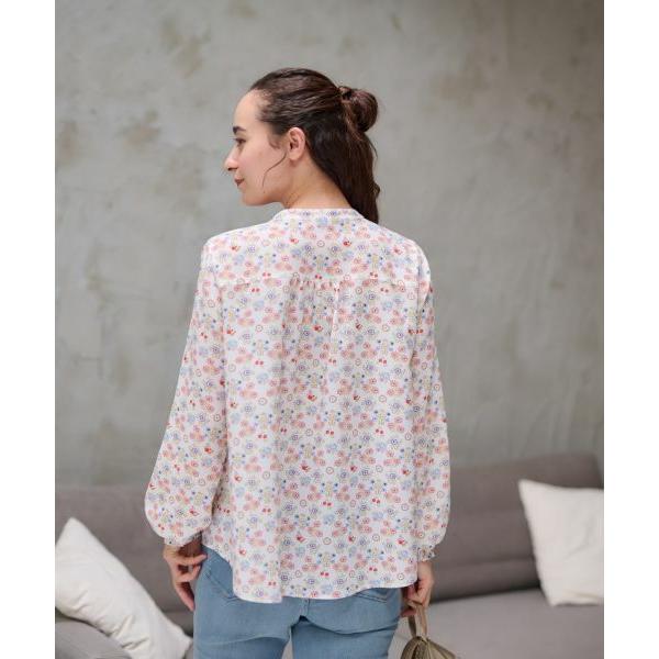 CARA O CRUZ / キャラ・オ・クルス 洗える フラワーブラウス【産地ナブル】 | CARA O CRUZ | 06