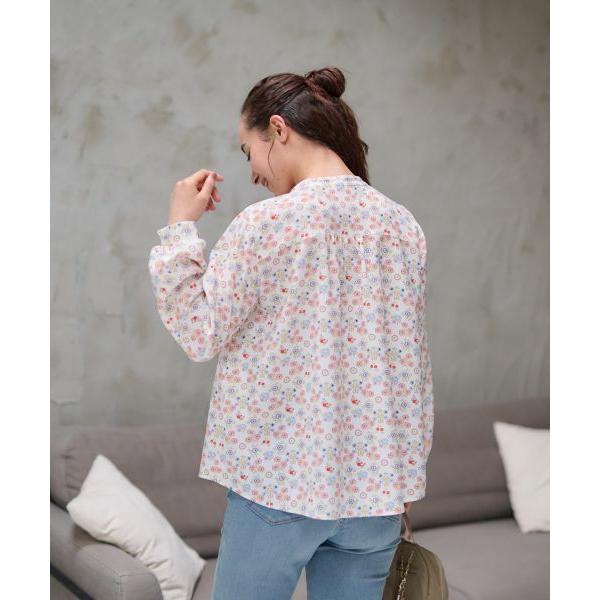 CARA O CRUZ / キャラ・オ・クルス 洗える フラワーブラウス【産地ナブル】 | CARA O CRUZ | 07