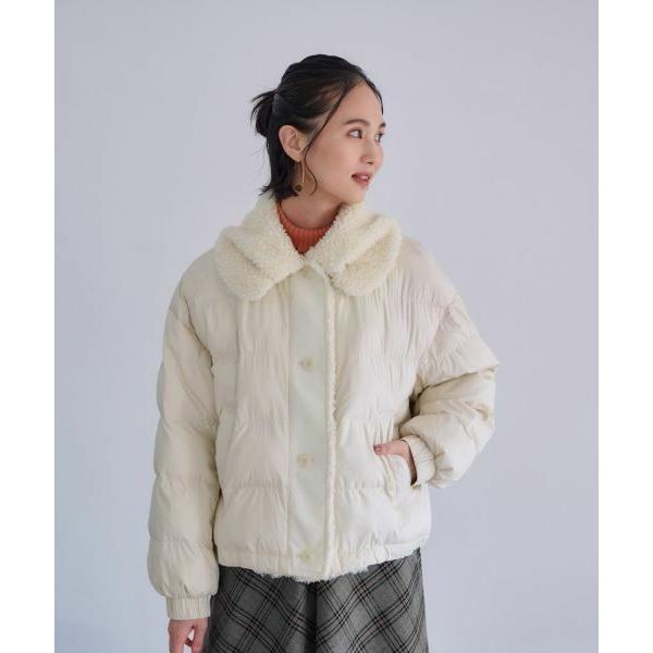 CARA O CRUZ / キャラ・オ・クルス 【防寒】ボア衿中わたジャケット【あったか】 | CARA O CRUZ
