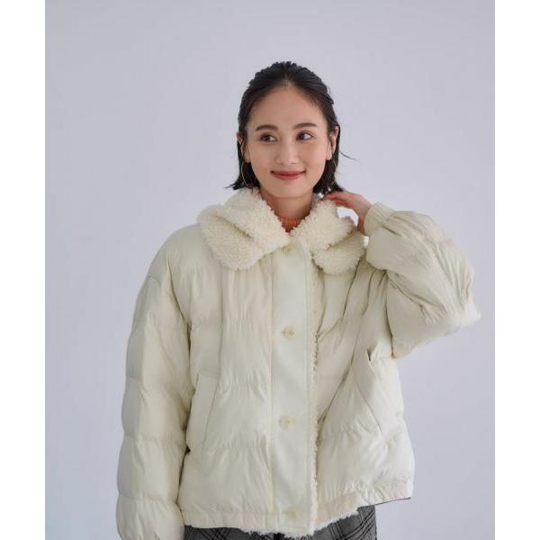 CARA O CRUZ / キャラ・オ・クルス 【防寒】ボア衿中わたジャケット【あったか】 | CARA O CRUZ | 06