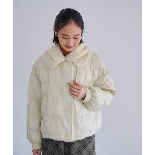 CARA O CRUZ / キャラ・オ・クルス 【防寒】ボア衿中わたジャケット【あったか】 | CARA O CRUZ | 07
