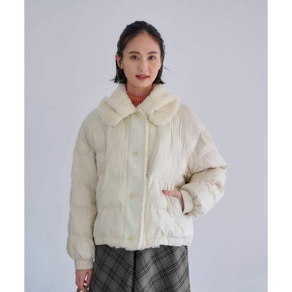 CARA O CRUZ / キャラ・オ・クルス 【防寒】ボア衿中わたジャケット【あったか】 | CARA O CRUZ | 08