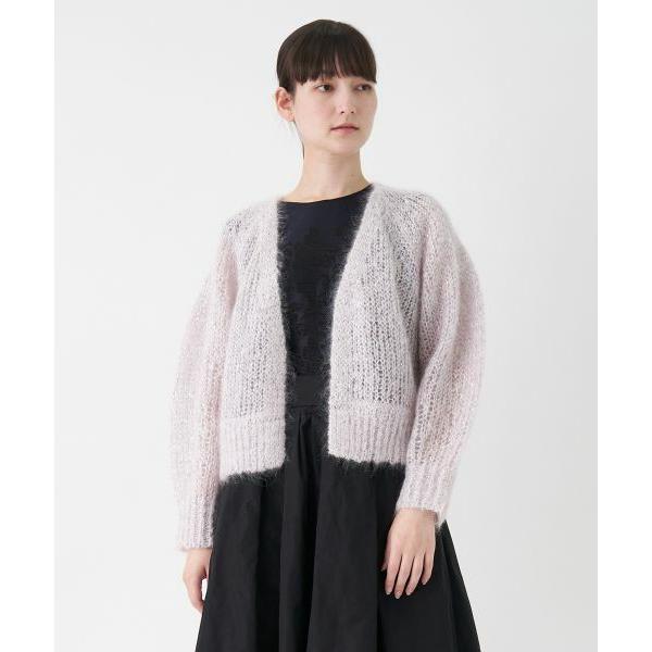 LANVINコレクション　３８　カーディガン　モヘア　アルパカ混 ケーブルニットカーディガン|LANVIN COLLECTION | LANVIN COLLECTION