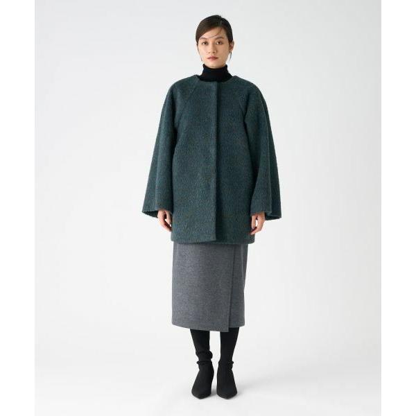 LANVIN COLLECTION / ランバン コレクション アルパカウール メランジシャギーコートの画像