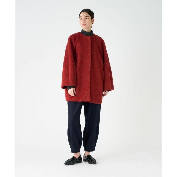 LANVIN COLLECTION / ランバン コレクション アルパカウール メランジシャギーコートの画像