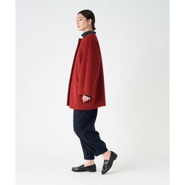 LANVIN COLLECTION / ランバン コレクション アルパカウール メランジシャギーコートの画像